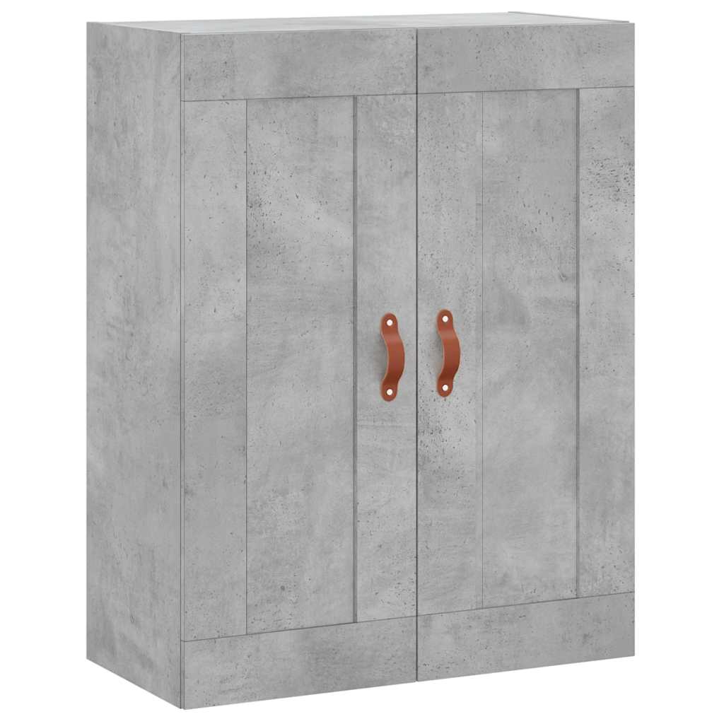 Highboard Betongrau 69,5x34x180 cm Holzwerkstoff