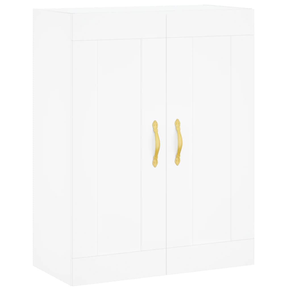 Highboard Weiß 69,5x34x180 cm Holzwerkstoff