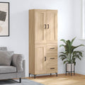 Highboard Sonoma-Eiche 69,5x34x180 cm Holzwerkstoff
