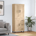 Highboard Sonoma-Eiche 69,5x34x180 cm Holzwerkstoff