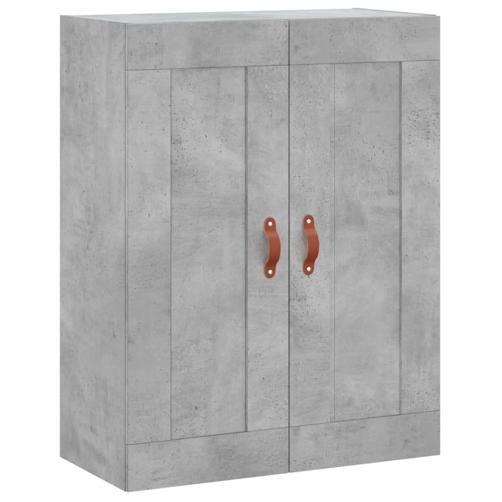 Highboard Betongrau 69,5x34x180 cm Holzwerkstoff