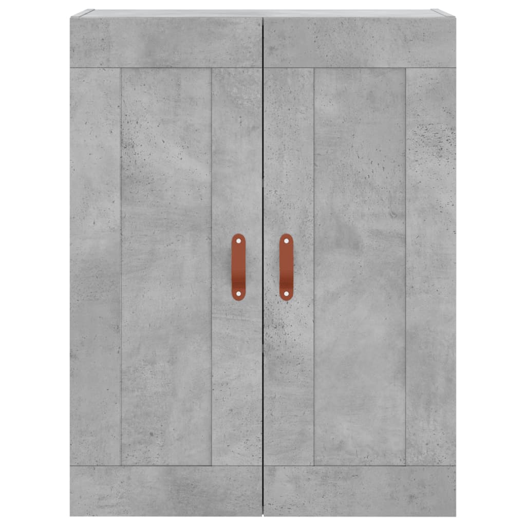 Highboard Betongrau 69,5x34x180 cm Holzwerkstoff