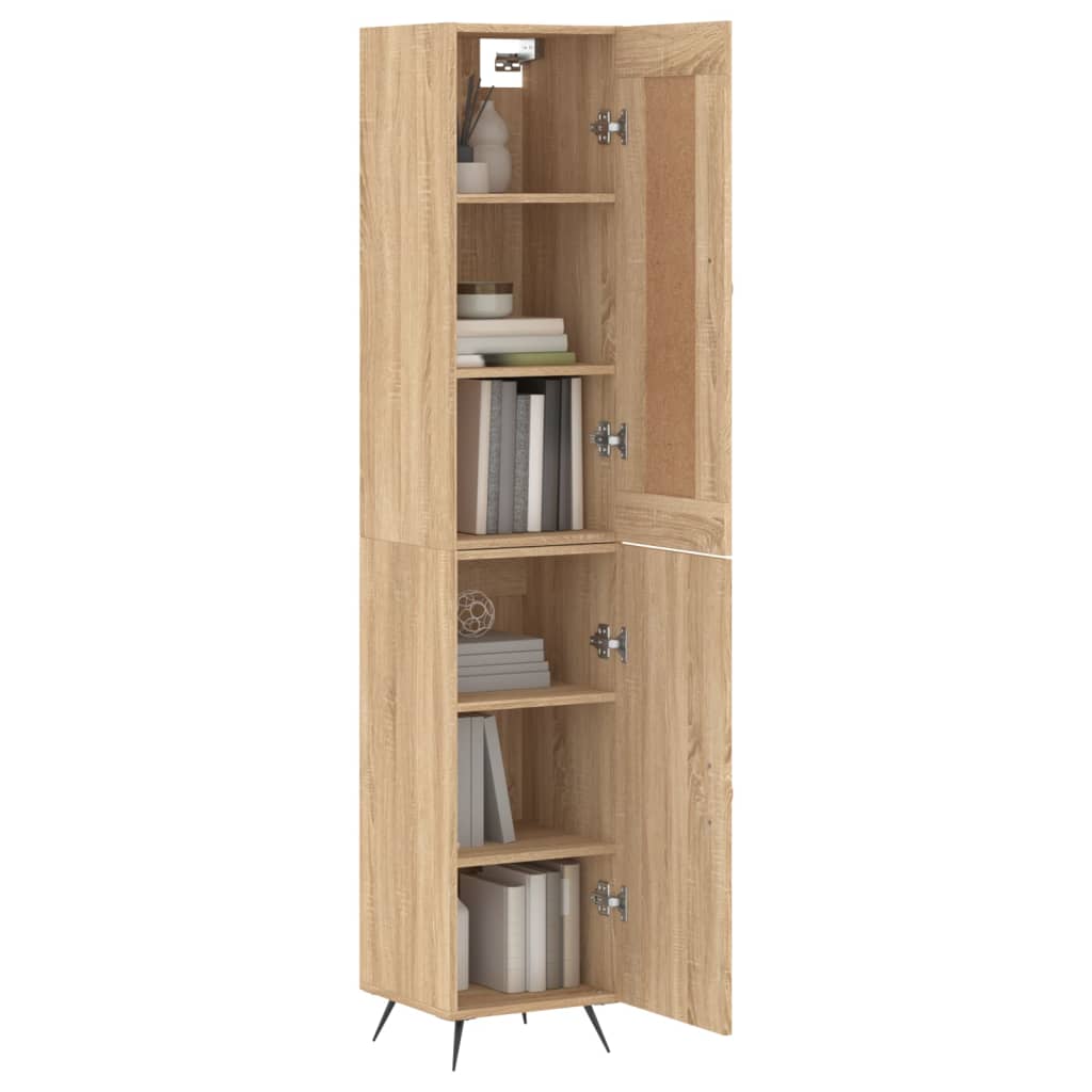 Highboard Sonoma-Eiche 34,5x34x180 cm Holzwerkstoff
