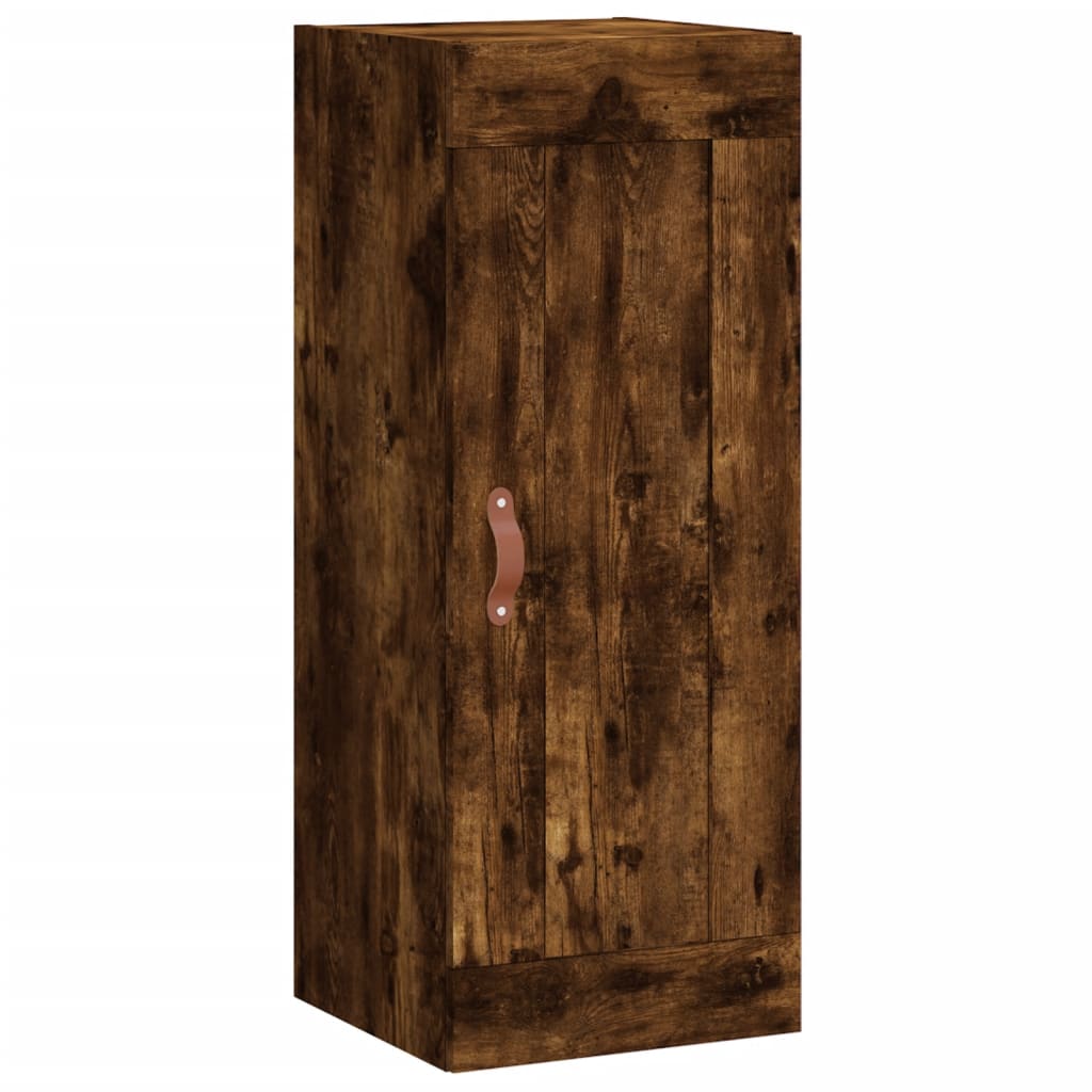 Highboard Räuchereiche 34,5x34x180 cm Holzwerkstoff