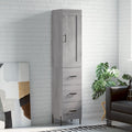 Highboard Grau Sonoma 34,5x34x180 cm Holzwerkstoff