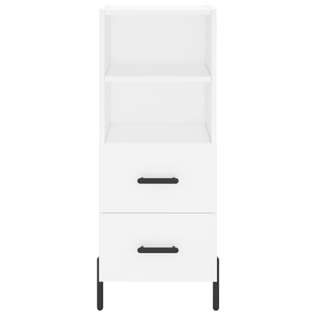 Highboard Weiß 34,5x34x180 cm Holzwerkstoff