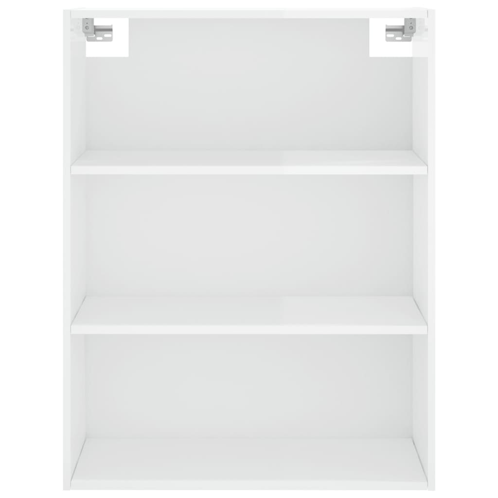 Highboard Hochglanz-Weiß 69,5x34x180 cm Holzwerkstoff