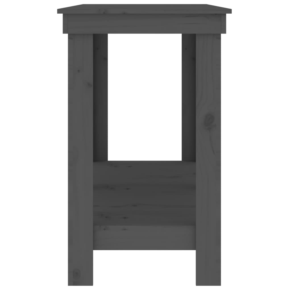 Werkbank Grau 140x50x80 cm Massivholz Kiefer