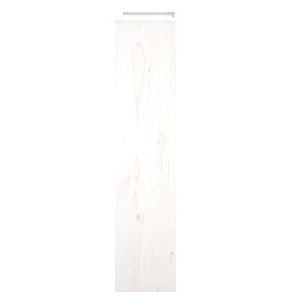 Heizkörperverkleidung Weiß 210x21x85 cm Massivholz Kiefer