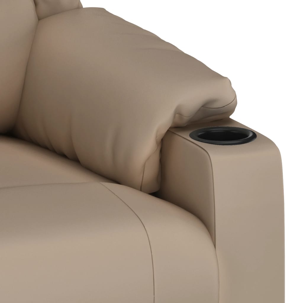 Relaxsessel Elektrisch Cappuccino-Braun Kunstleder