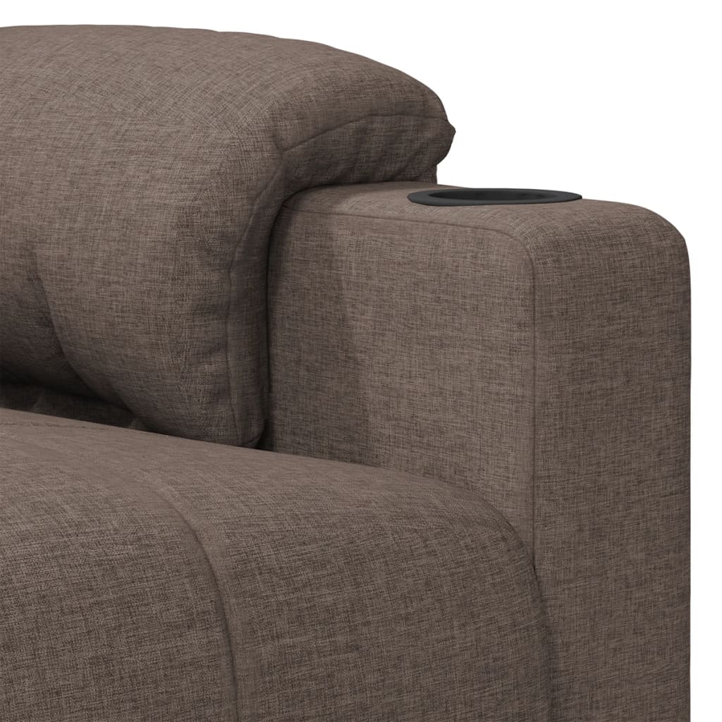 Relaxsessel Elektrisch Taupe Stoff