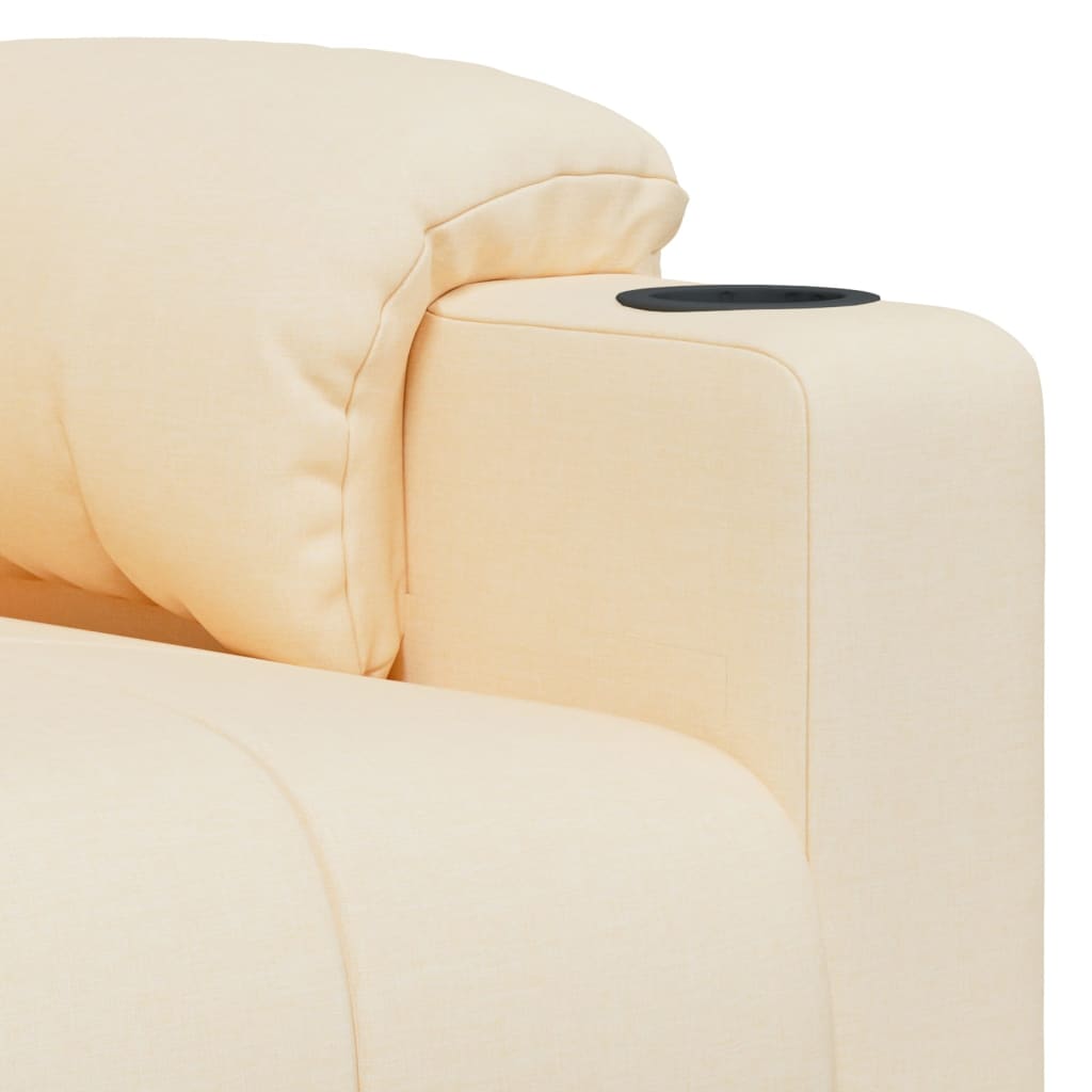 Relaxsessel Elektrisch Creme Stoff