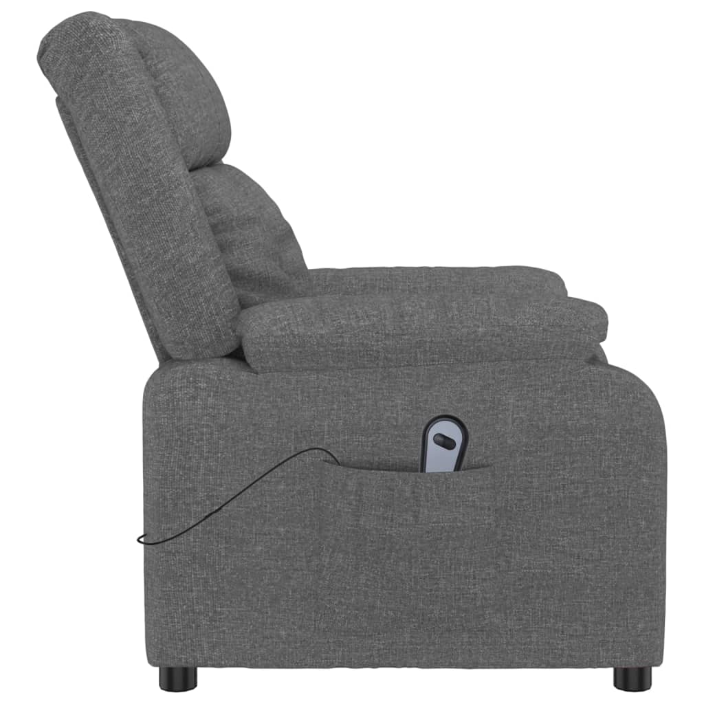 Relaxsessel Elektrisch Dunkelgrau Stoff