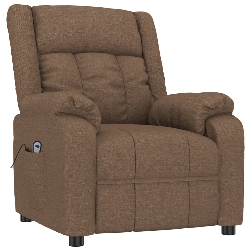Relaxsessel Elektrisch Braun Stoff
