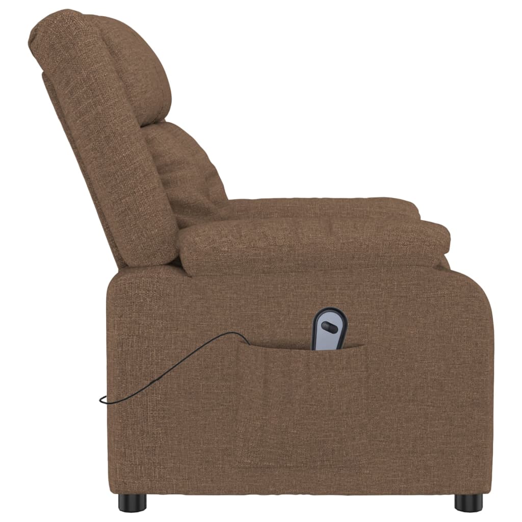 Relaxsessel Elektrisch Braun Stoff