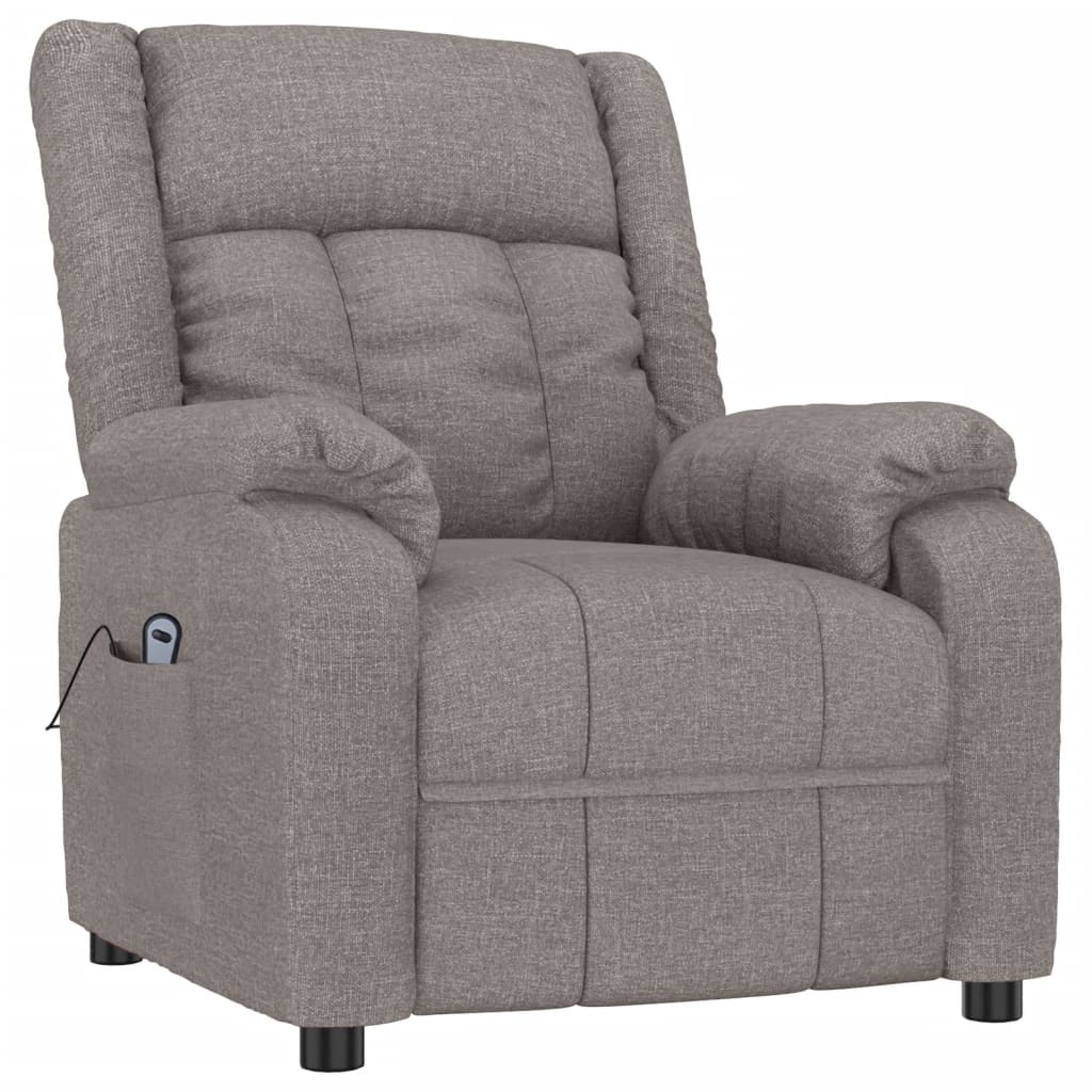 Relaxsessel Elektrisch Taupe Stoff
