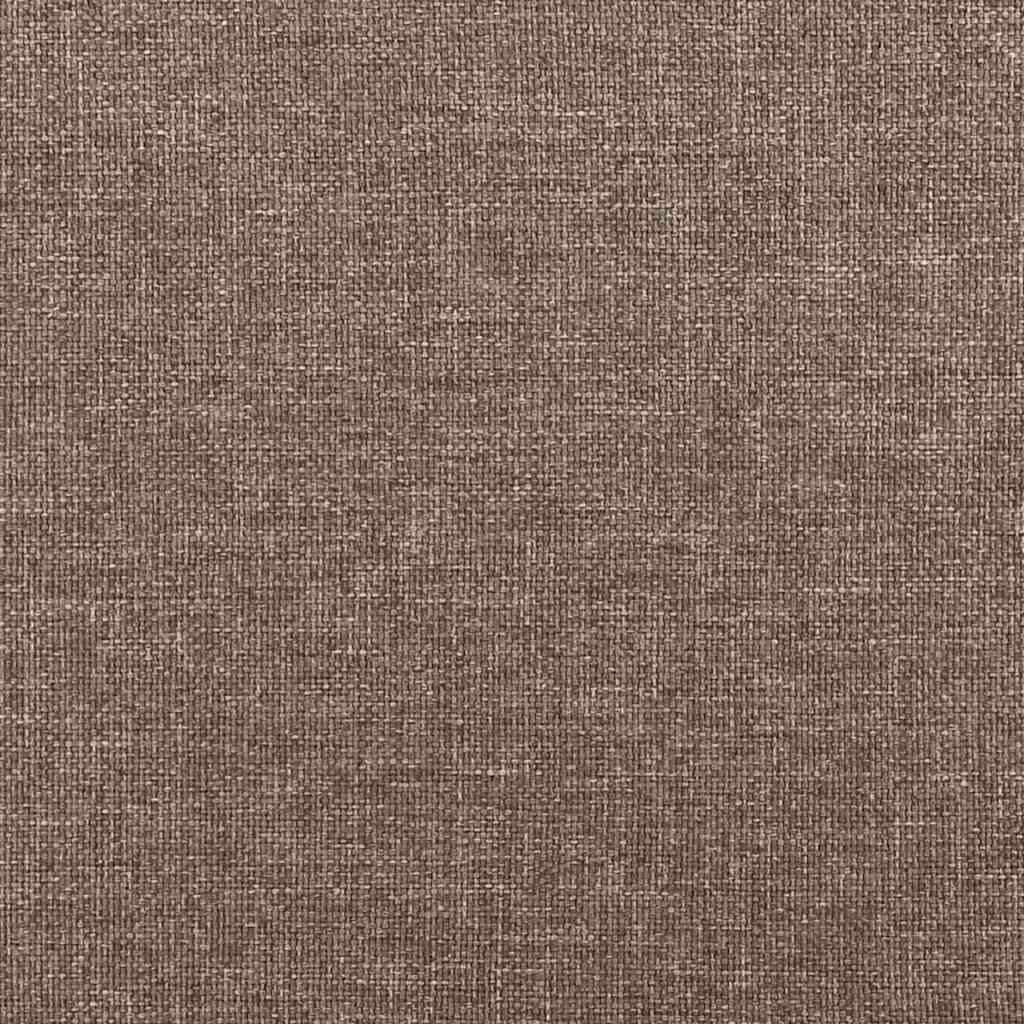 Boxspringbett mit Matratze Taupe 140x190 cm Stoff