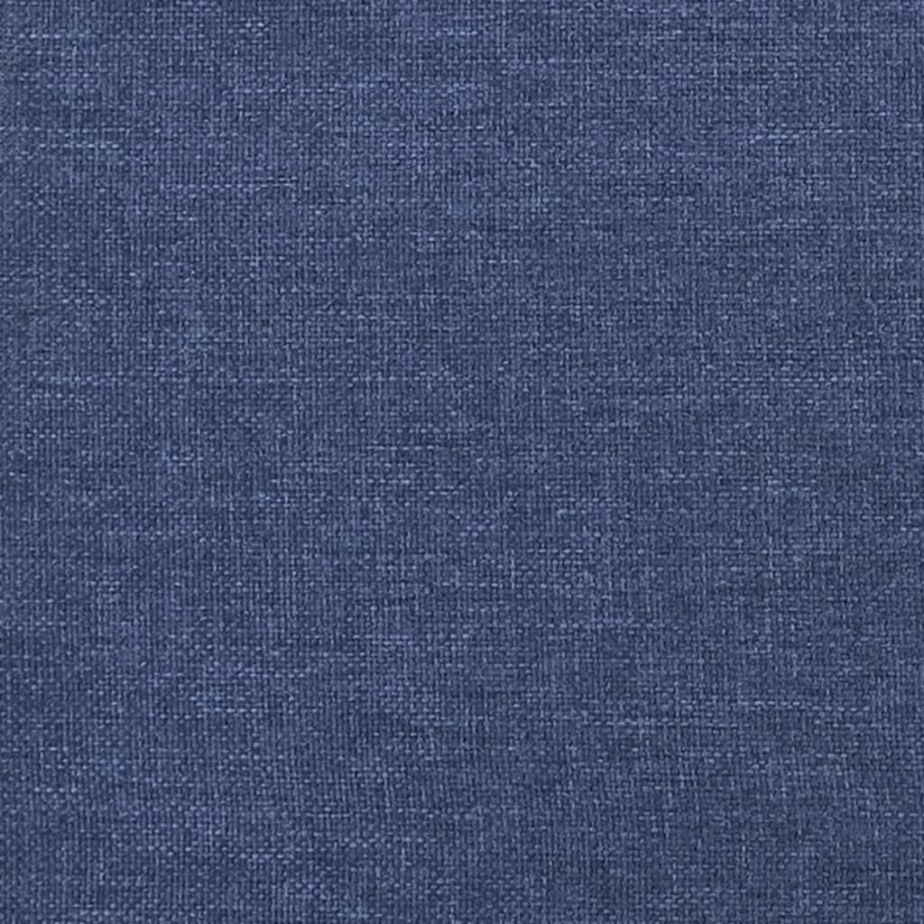 Boxspringbett mit Matratze Blau 160x200 cm Stoff