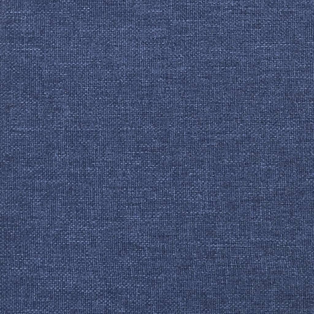 Boxspringbett mit Matratze Blau 140x200 cm Stoff