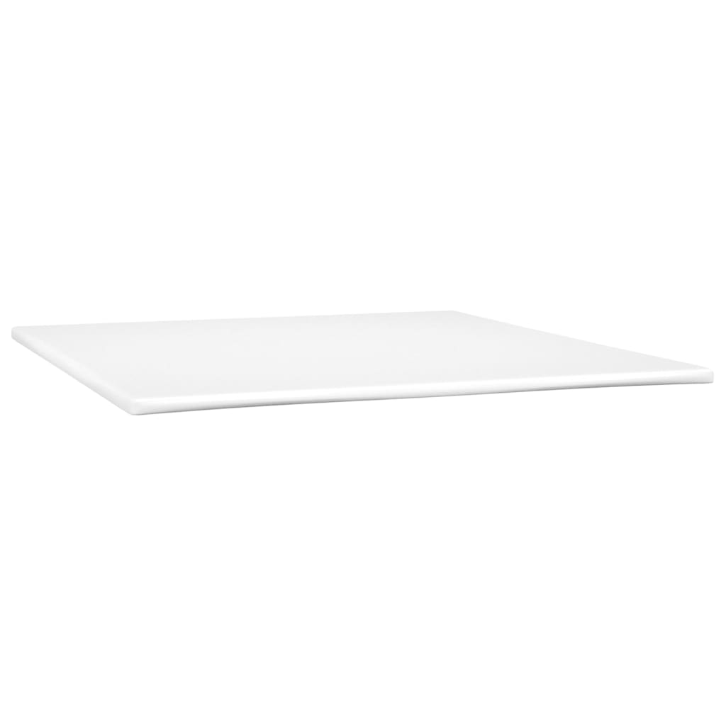 Boxspringbett mit Matratze Creme 180x200 cm Kunstleder