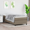 Boxspringbett mit Matratze Taupe 80x200 cm Stoff