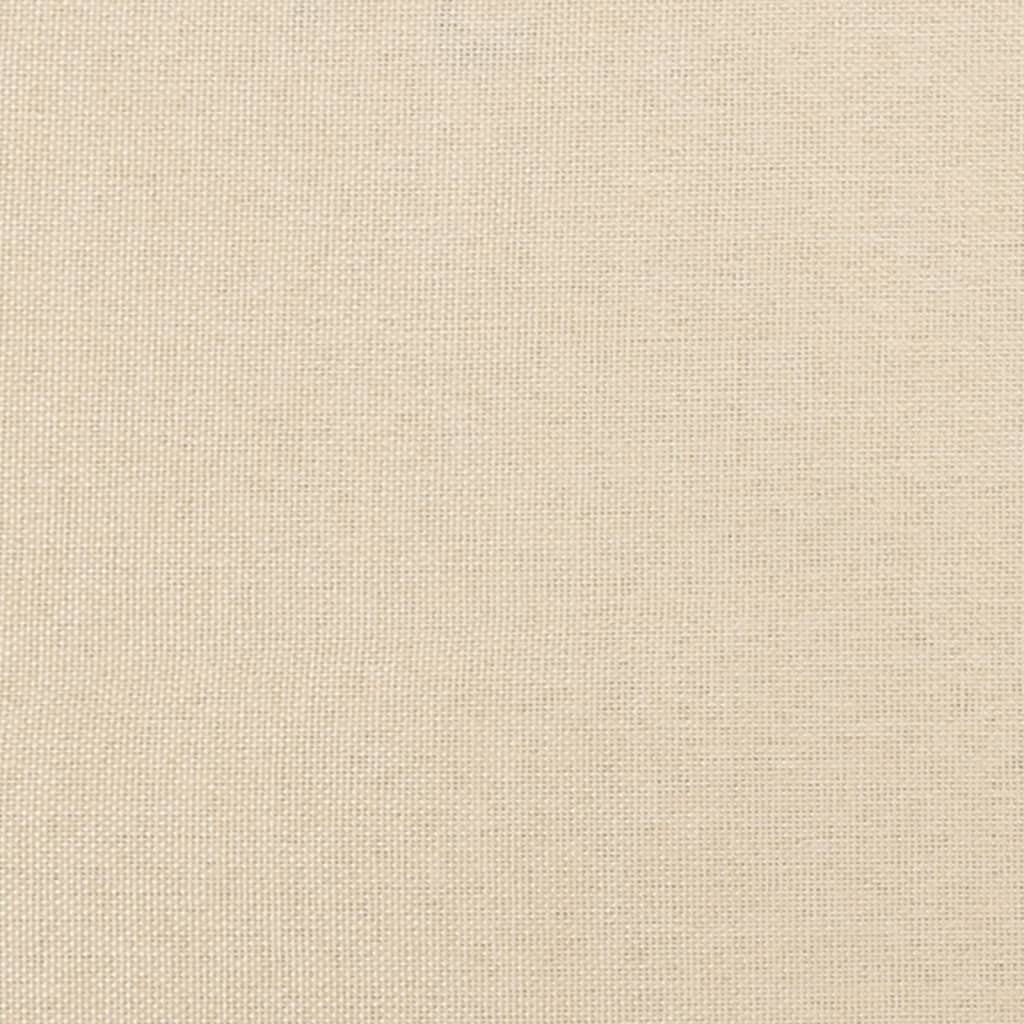Boxspringbett mit Matratze Creme 100x200 cm Stoff