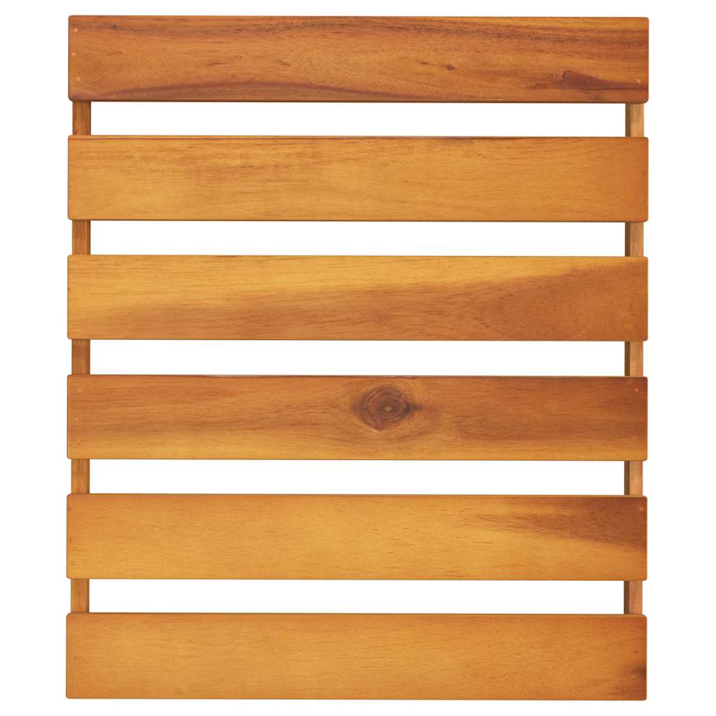 Klappregal 3 Böden Braun 43x31x63 cm Massivholz Akazie