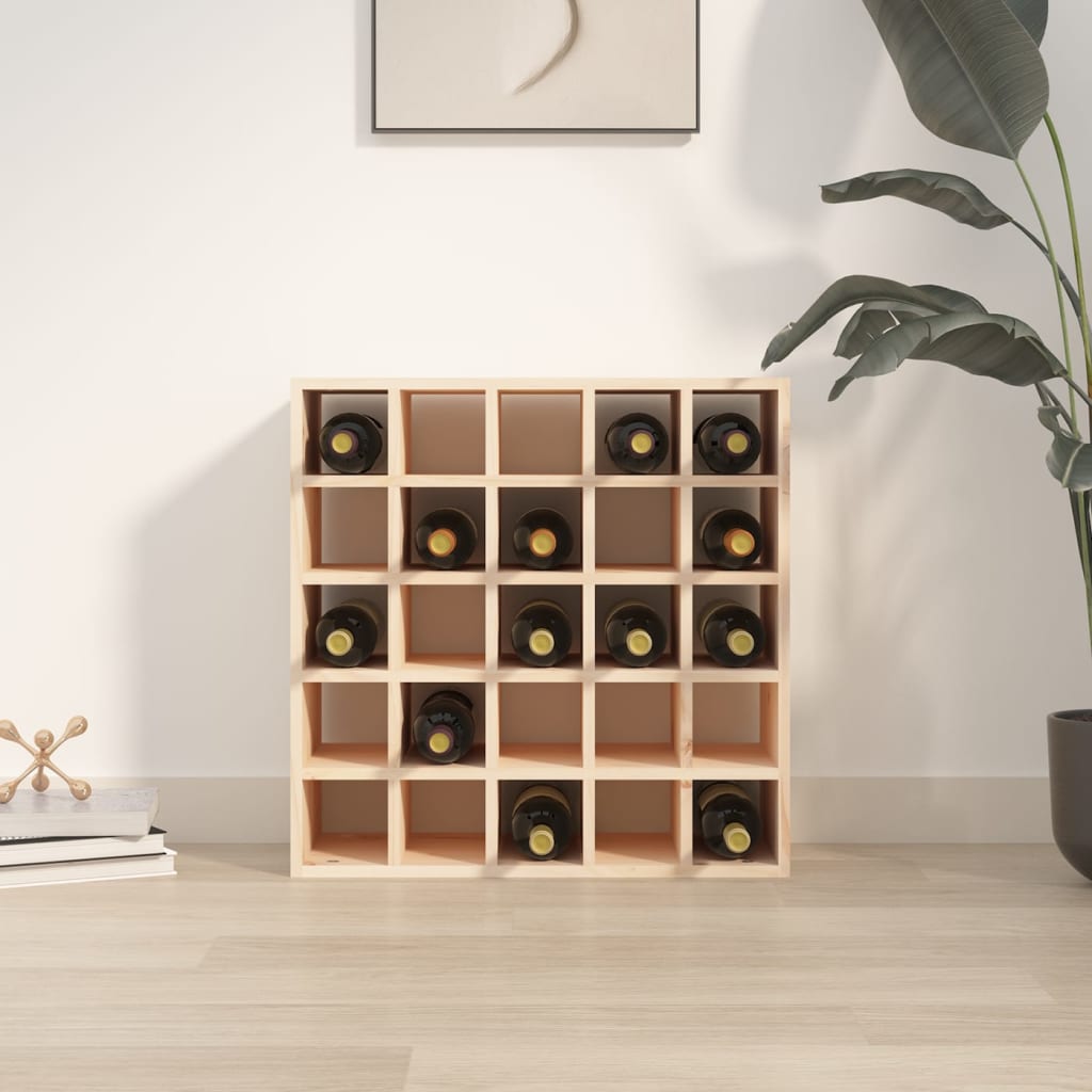 Weinschrank 56 x 25 x 56 cm Massivholz Kiefer