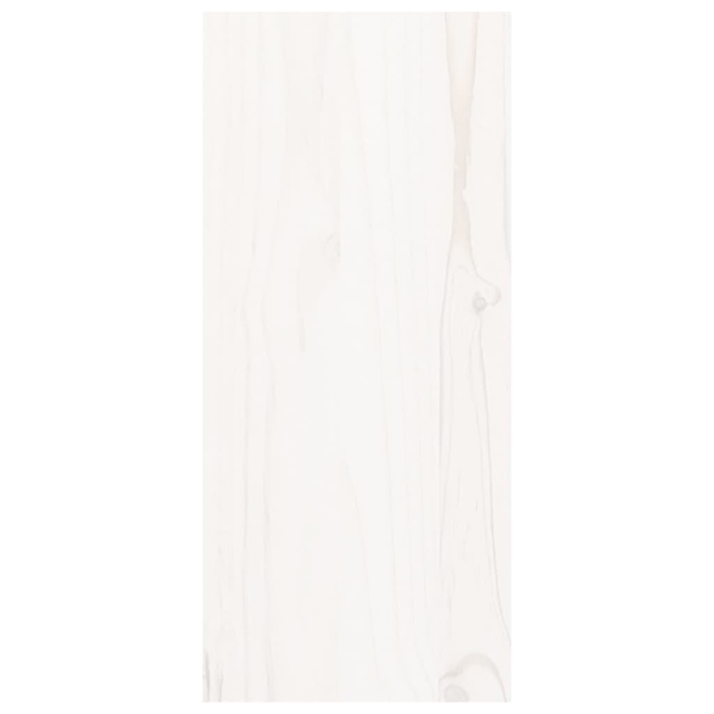 Weinschrank Weiß 56 x 25 x 56 cm Massivholz Kiefer