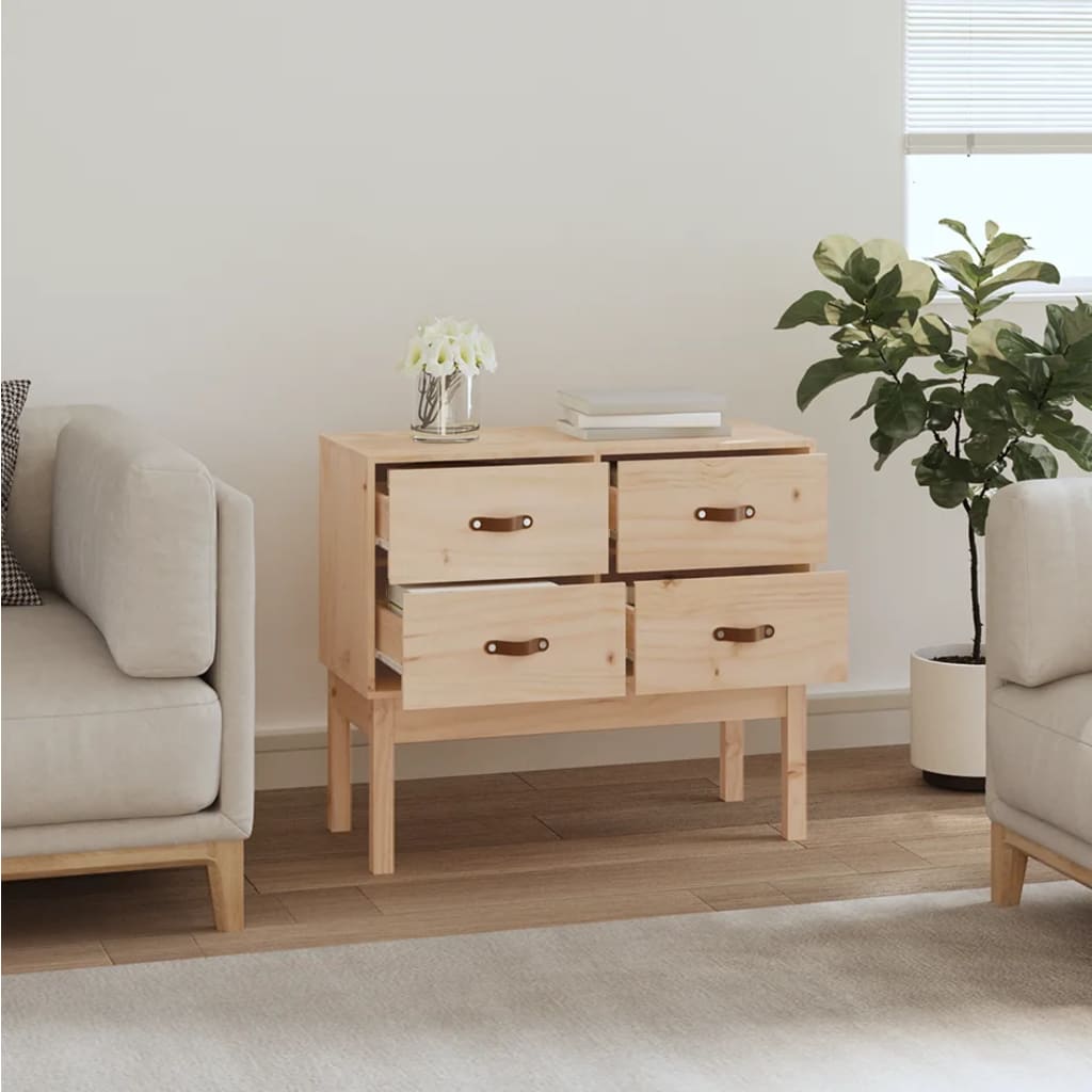 Konsolenschrank 90x40x78 cm Massivholz Kiefer