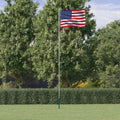 Flagge der Vereinigten Staaten mit Mast 6,08 m Aluminium