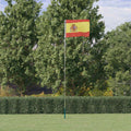 Flagge Spaniens mit Mast 5,5 m Aluminium
