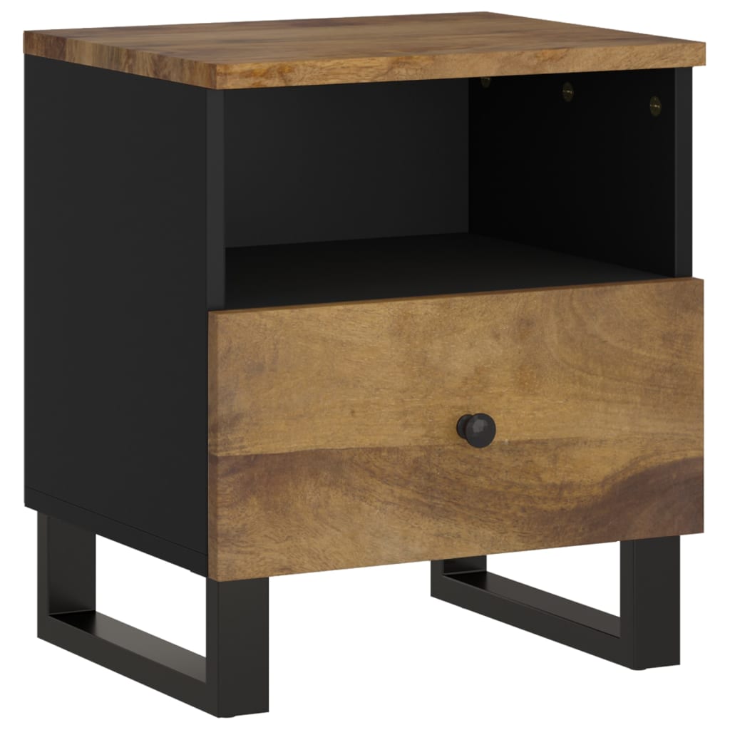 Nachttisch Massivholz Mango & Holzwerkstoff
