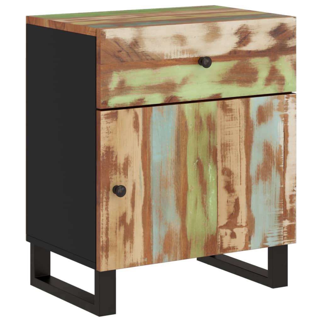 Nachttisch 50x33x60 cm Altholz Massiv & Holzwerkstoff