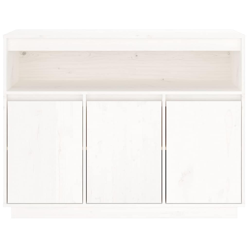 Sideboard Weiß 104,5x34x80 cm Massivholz Kiefer