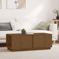 Couchtisch Honigbraun 110x50x40 cm Massivholz Kiefer