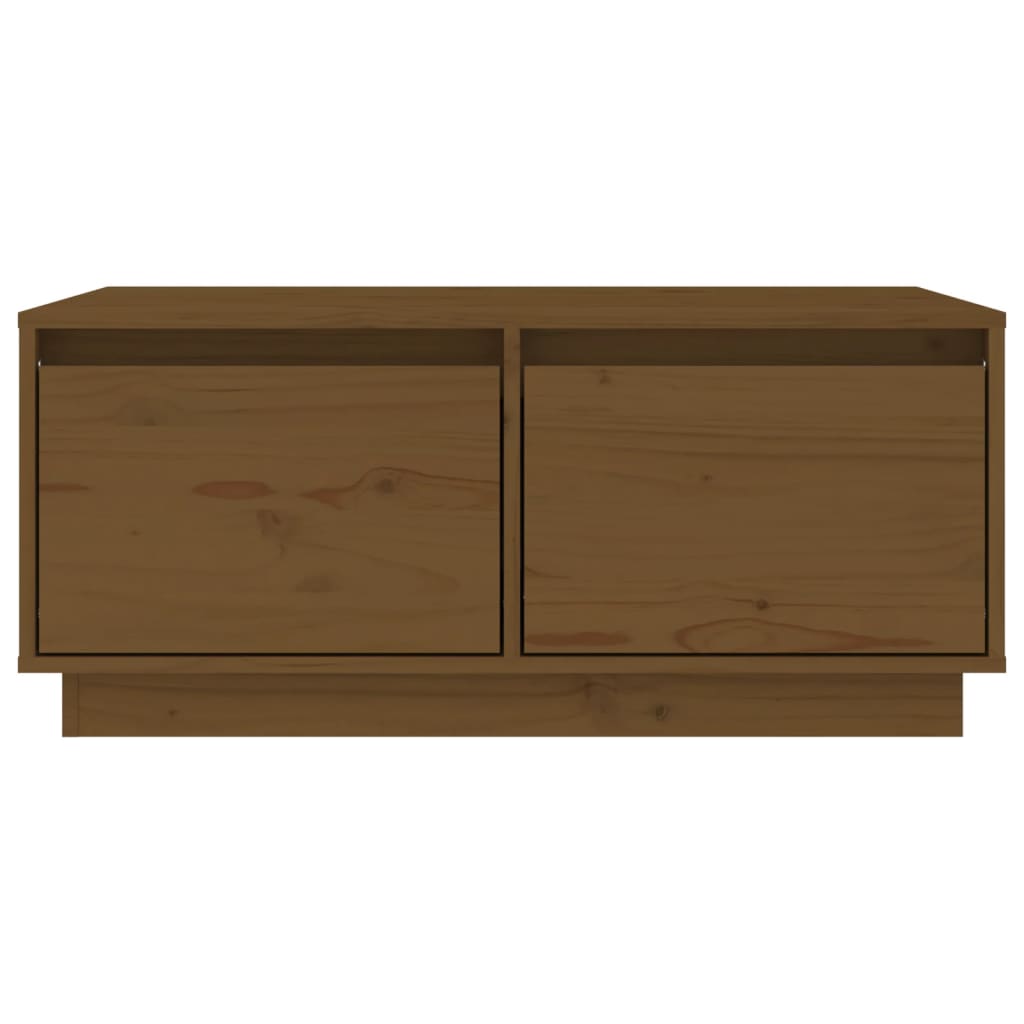 Couchtisch Honigbraun 80x50x35 cm Massivholz Kiefer