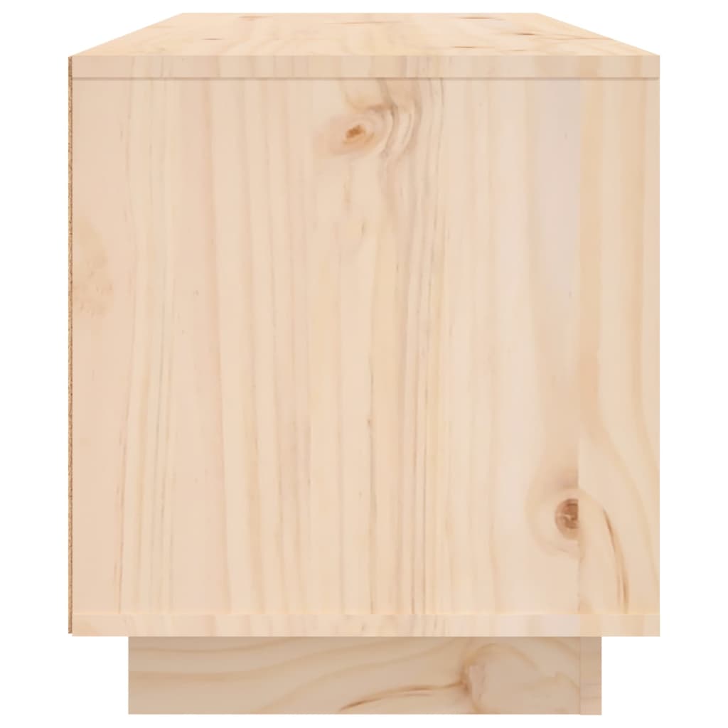 TV-Schrank 80x35x40,5 cm Massivholz Kiefer
