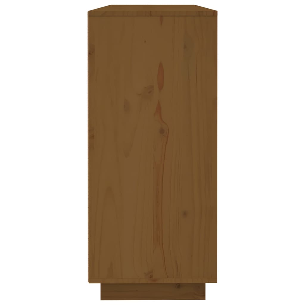 Sideboard Honigbraun 120x35x80 cm Massivholz Kiefer