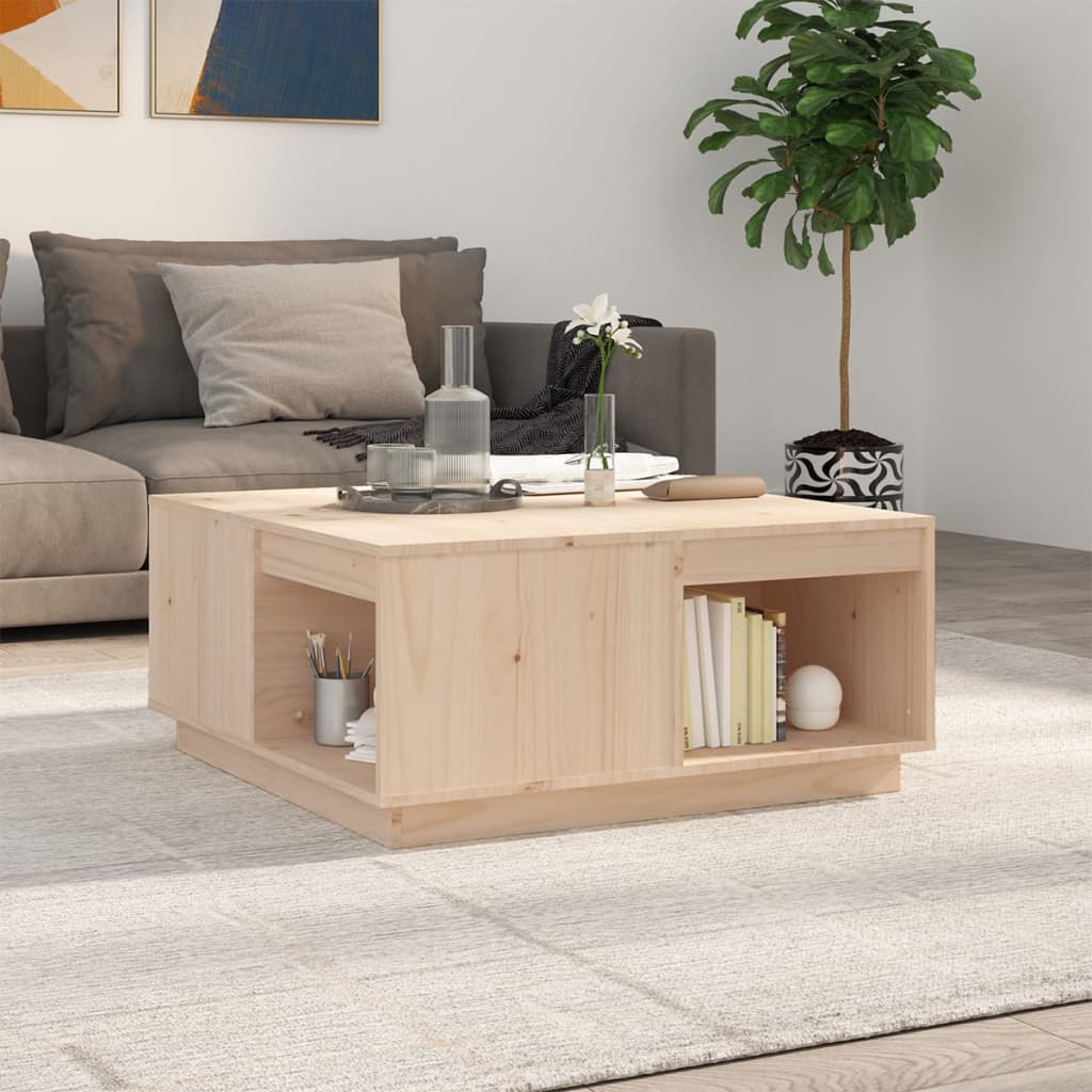 Couchtisch 80x81x36,5 cm Massivholz Kiefer
