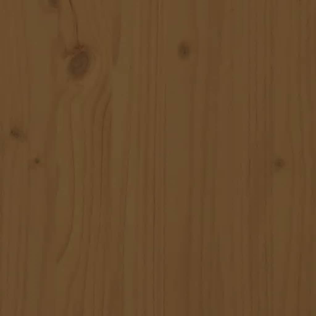 Highboard Honigbraun 89x40x116,5 cm Massivholz Kiefer