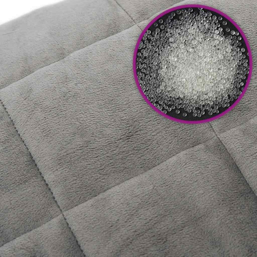 Gewichtsdecke Grau 138x200 cm 6 kg Stoff