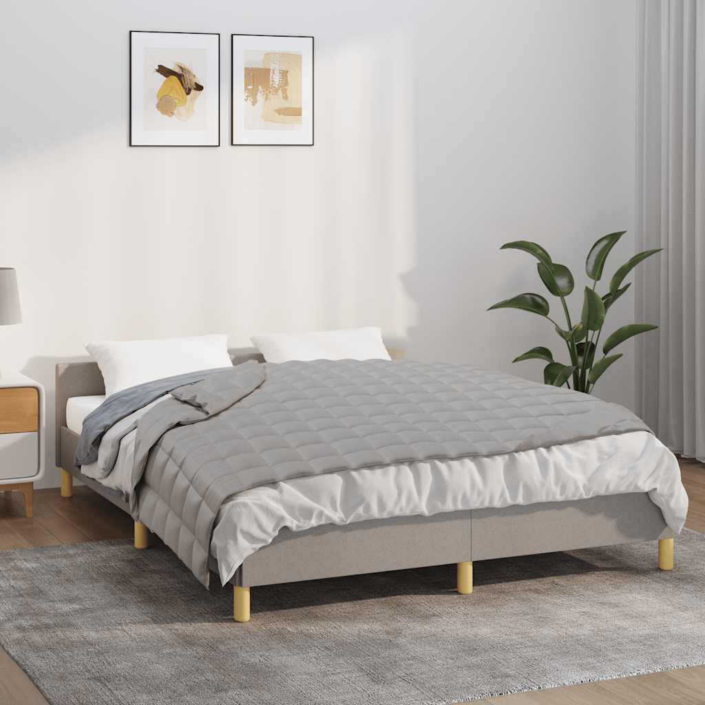 Gewichtsdecke Grau 138x200 cm 6 kg Stoff