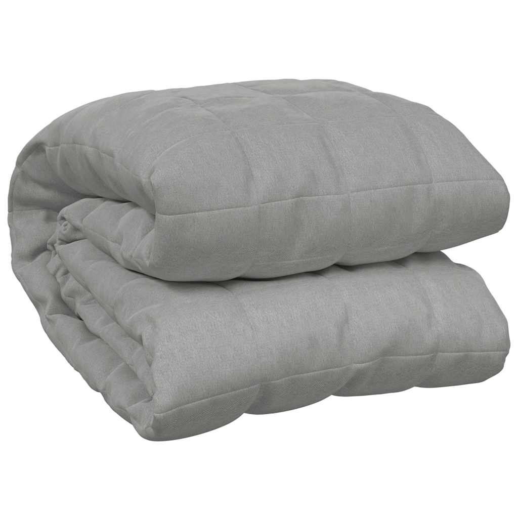Gewichtsdecke Grau 200x200 cm 9 kg Stoff
