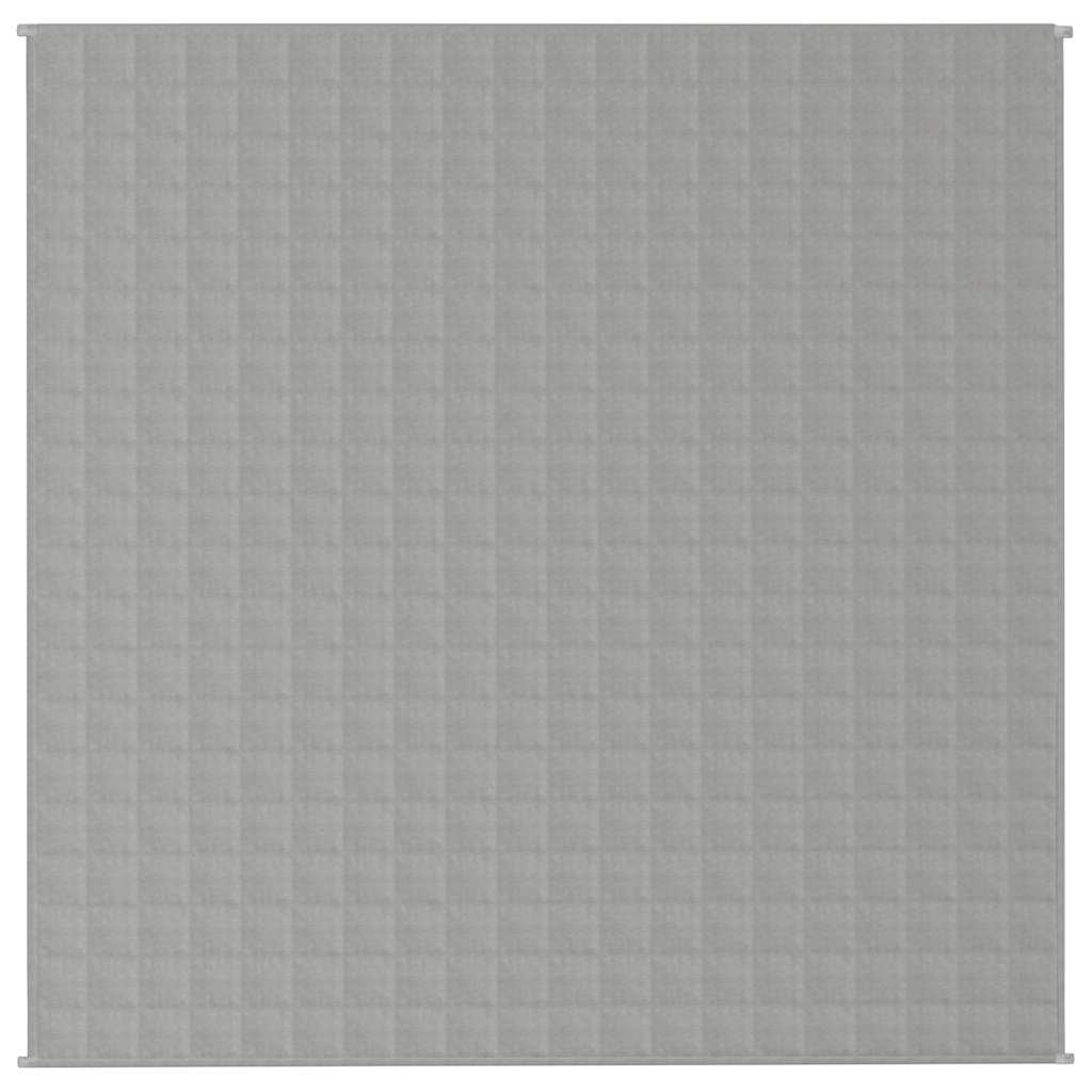 Gewichtsdecke Grau 200x200 cm 9 kg Stoff