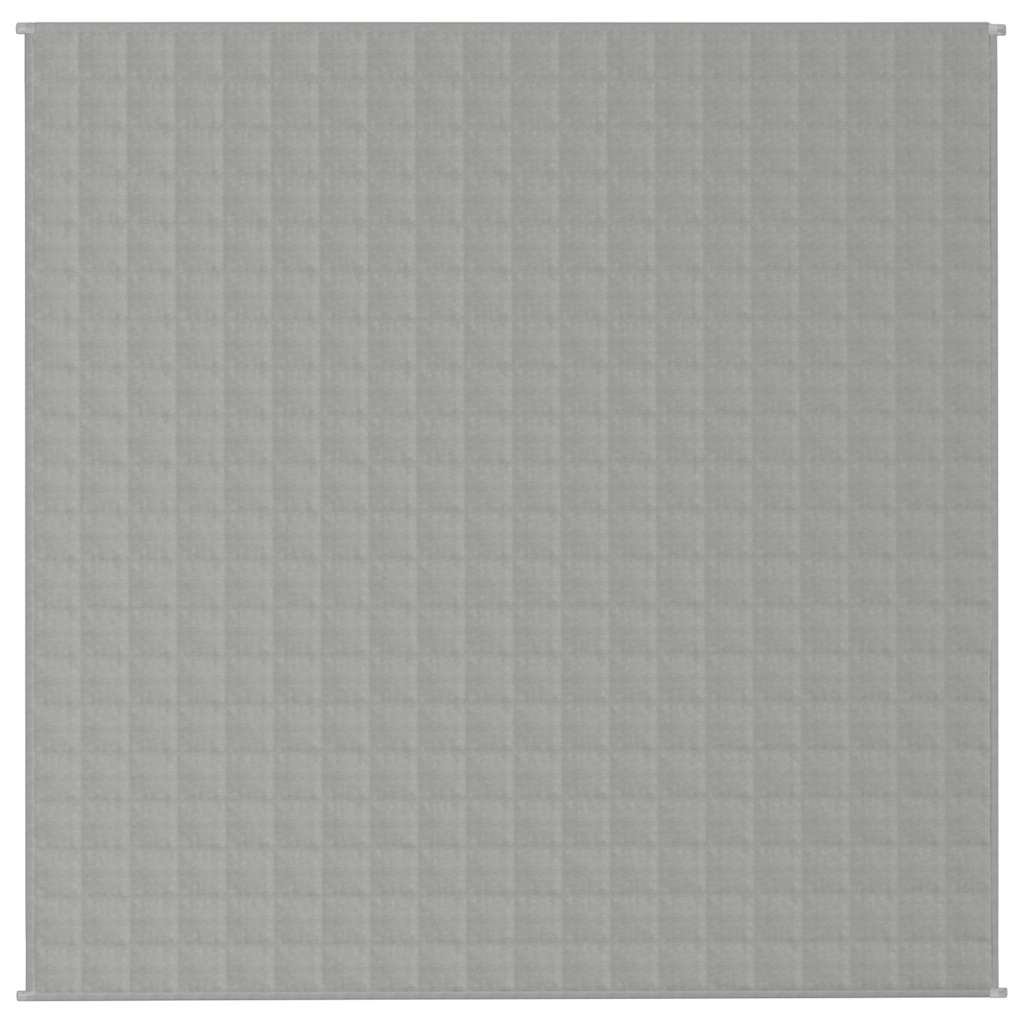 Gewichtsdecke Grau 200x200 cm 13 kg Stoff
