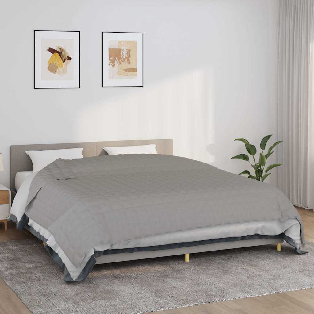 Gewichtsdecke Grau 220x260 cm 11 kg Stoff