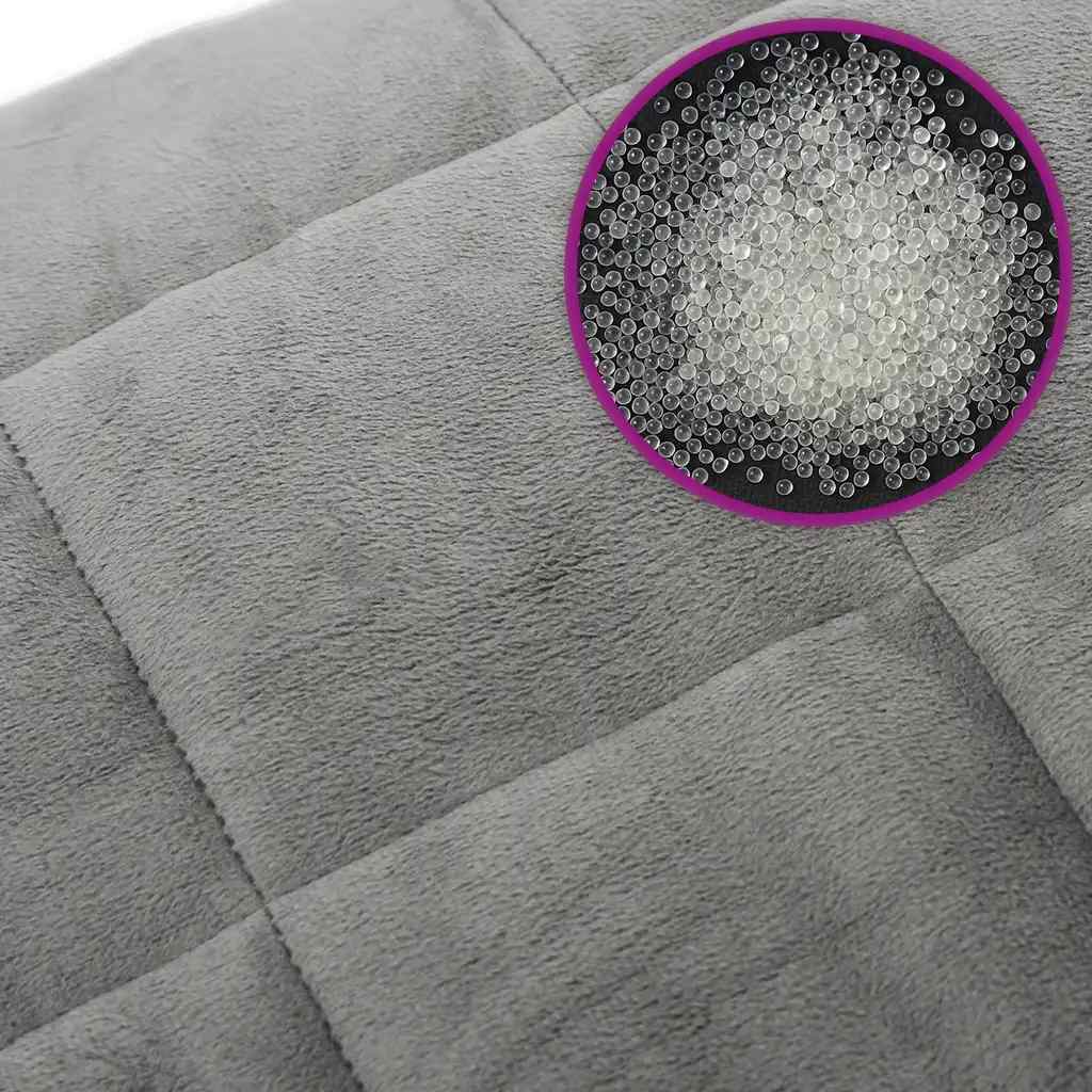 Gewichtsdecke Grau 220x260 cm 15 kg Stoff
