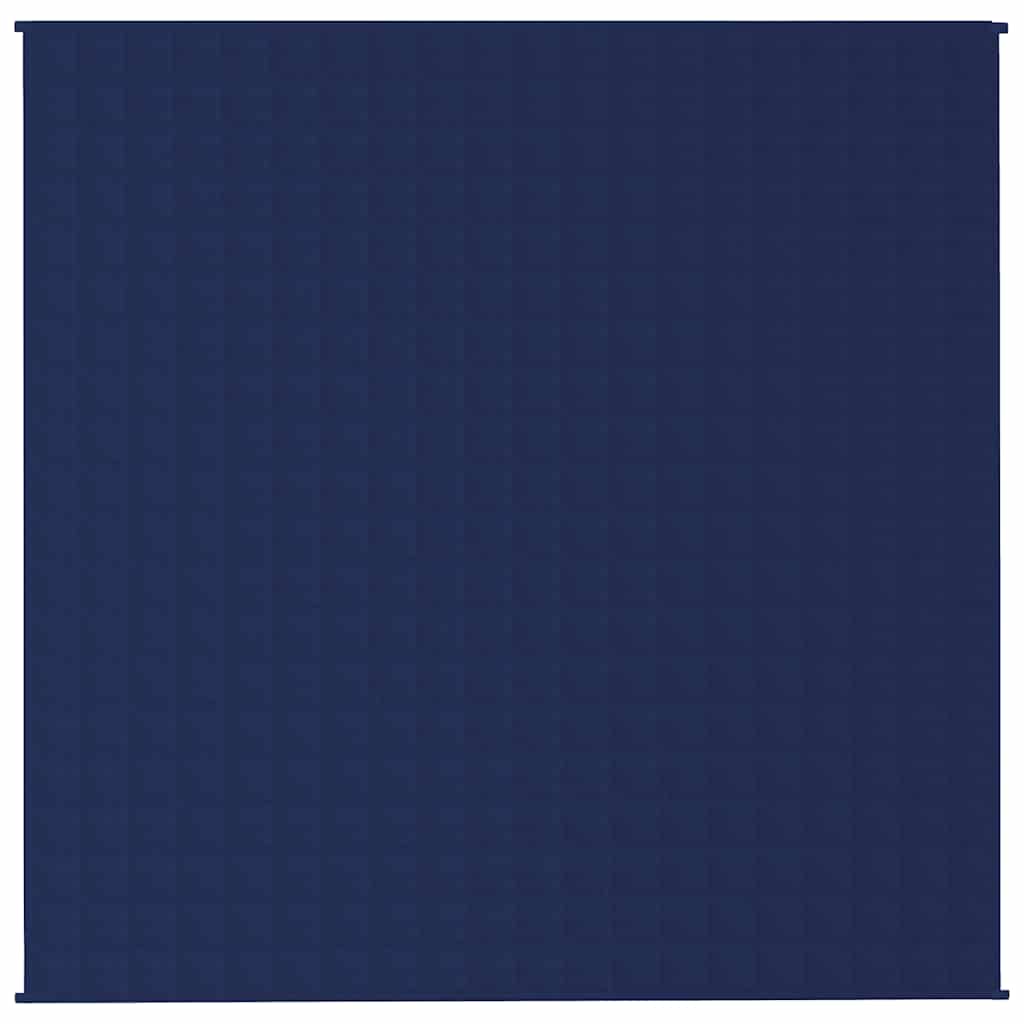 Gewichtsdecke Blau 200x200 cm 9 kg Stoff