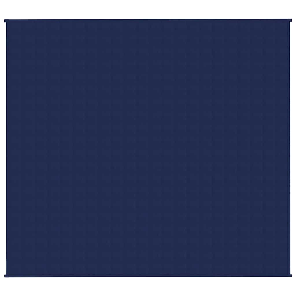 Gewichtsdecke Blau 200x225 cm 13 kg Stoff